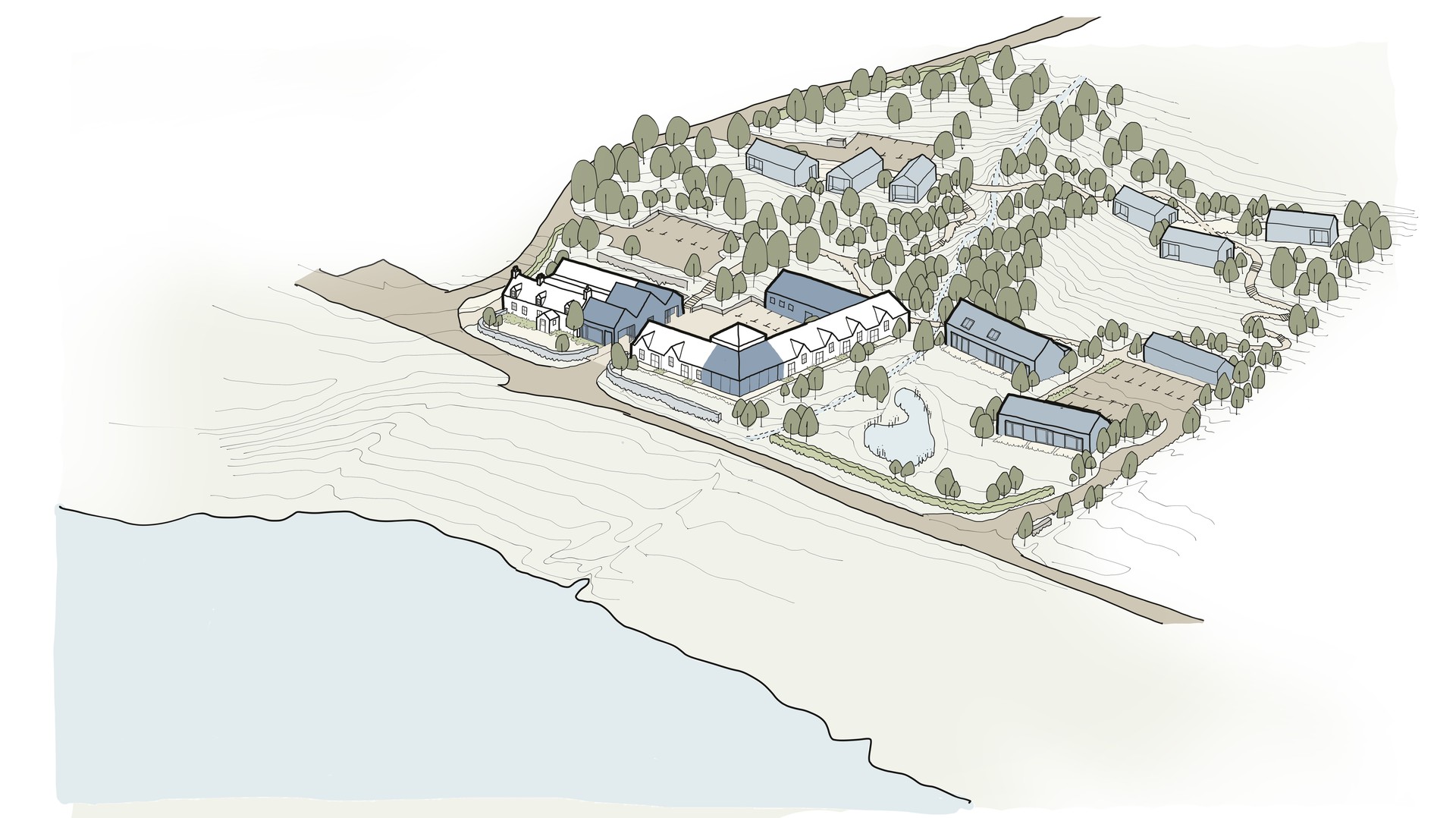 Estate masterplan for The Three Chimneys, Colbost