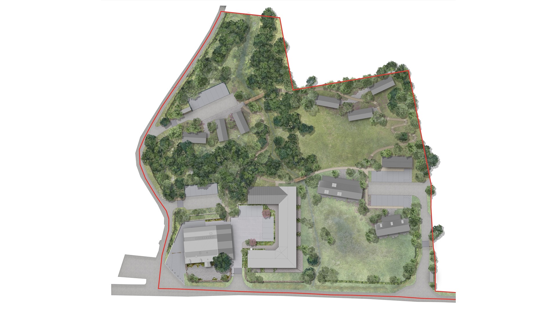 Landscape masterplan for The Three Chimneys