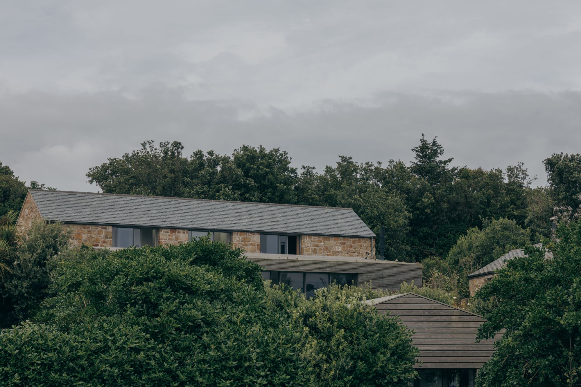 view of Bryher, cottage contemporary renovation