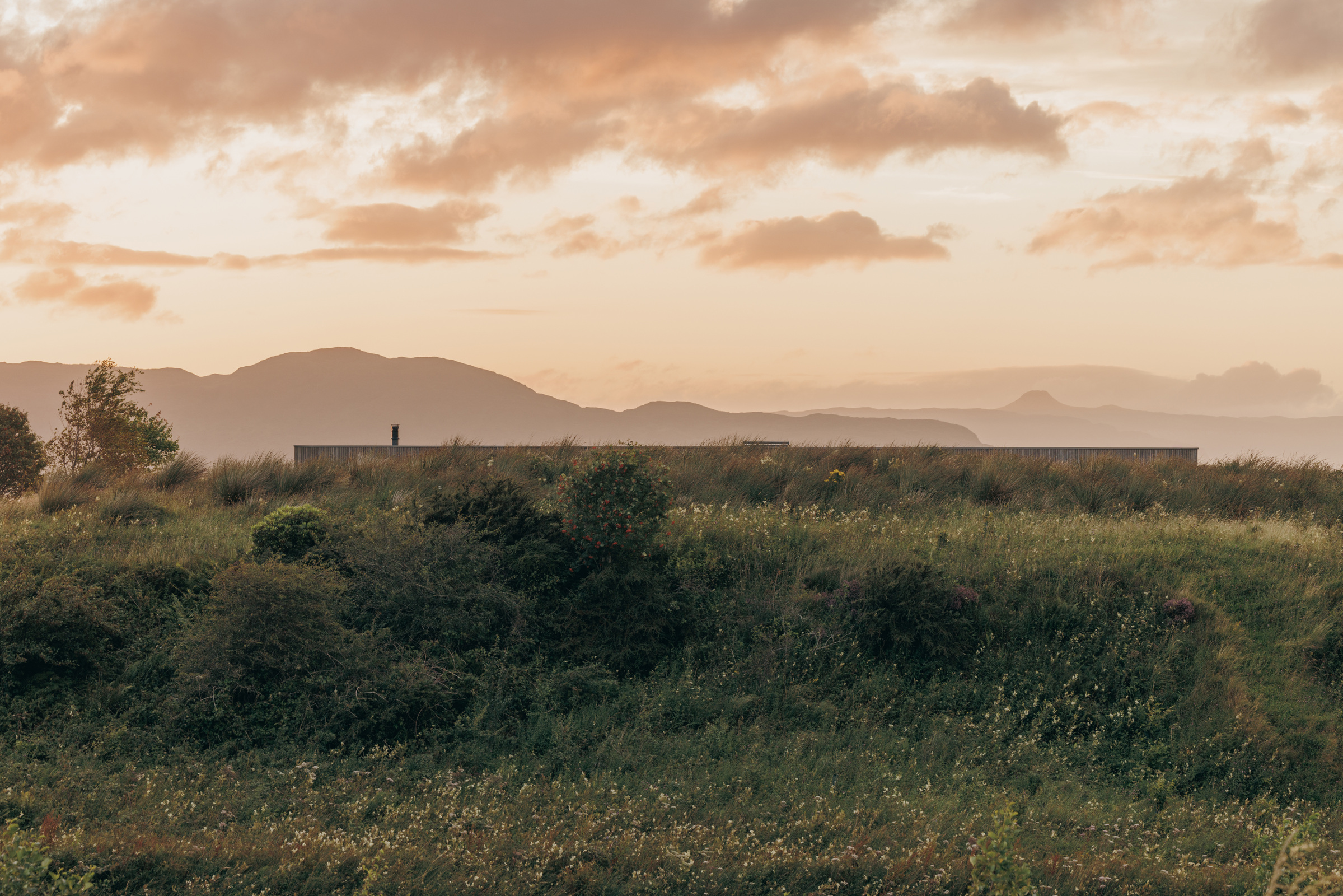 Half of Eleven — house in the croft landscape at sunset