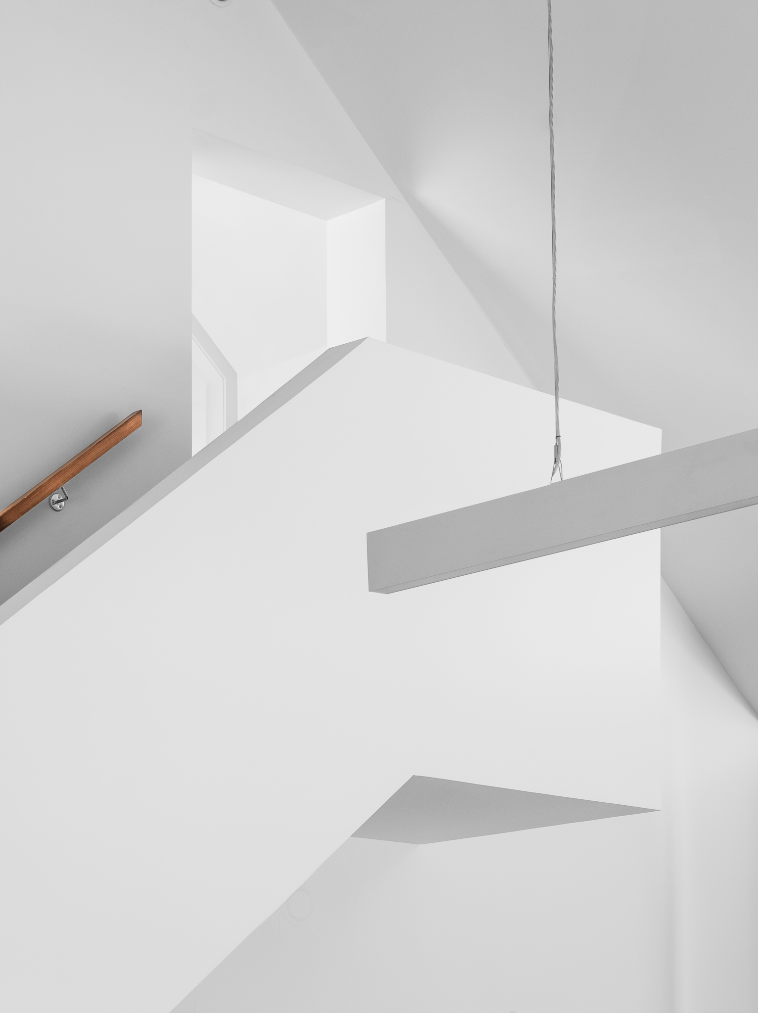 Carnoch Church — stair and pendant detail