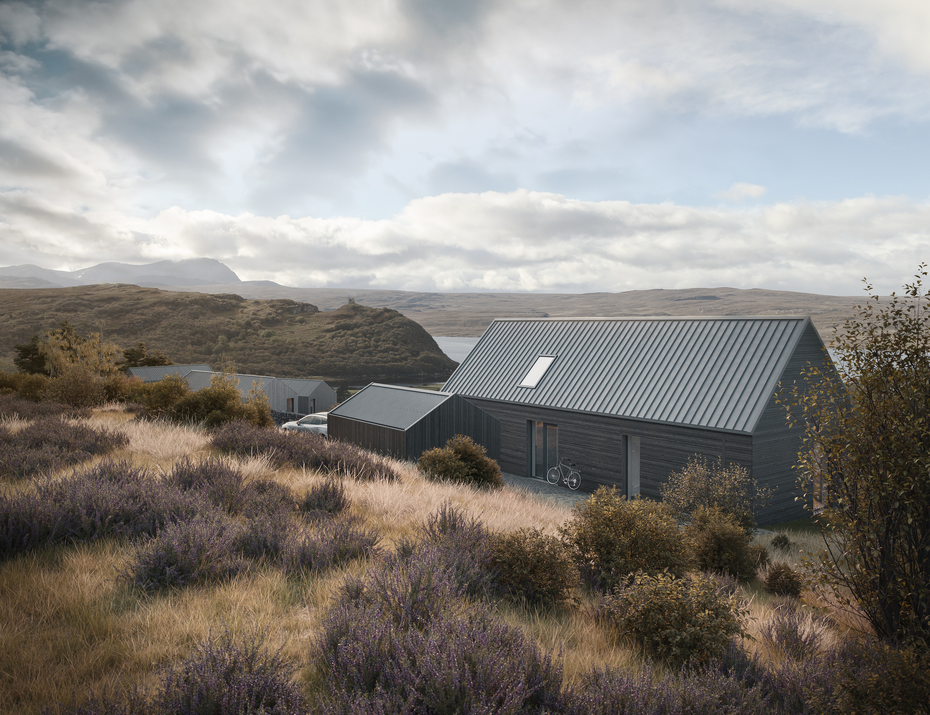 Tongue — hillside homes overlooking the sea