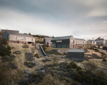 At Glebelands in Tongue, Sutherland, our eight-home development for @wildland.scot is starting to take shape.
Set on a steeply sloping site, the homes are carefully arranged to respond to the topography, with the structure clearly expressed in the architecture. Lower levels are embedded into the landscape, formed in waterproof concrete and locally sourced stone. Above, cross-laminated timber creates warm, exposed interiors, while untreated timber cladding connects the buildings to their natural setting.
The main contractor, O'Brien Construction, is currently focused on the four homes below the new access road, where foundations, slabs and retaining structures are underway. Great care is being taken to protect the site’s existing stone walls and mature trees.
We look forward to sharing more photos of progress over the summer, with completion anticipated in autumn 2027.
Team:
Architect: Dualchas
Client WildLand @wildland.scot
Contractor: O’Brien Construction
Project Manager + QS: Thomson Gray @thomsongrayltd
Landscape Architect;: Urban Pioneers @upioneers
Structural Engineer: Narro Associates @narroassociates
Services Engineer: Harley Haddow @harleyhaddow
Planning Consultant: Urban Animation
CLT Contractor: @_egoin
External Visuals: @touch3d_cgi
#scottishhighlands #scottisharchitecture #housingdevelopment #modernhome