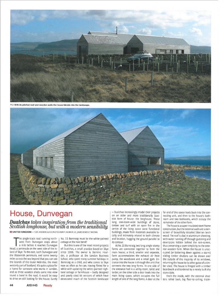 A10 - new European architecture - highland architecture scotland 