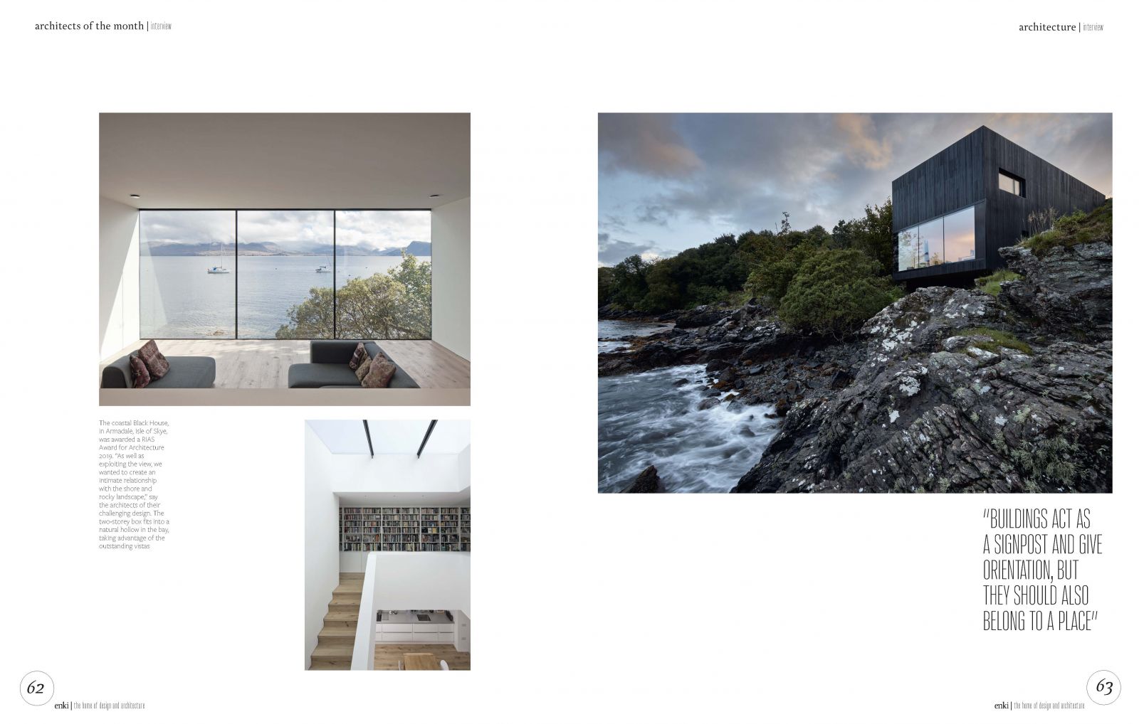 View by the see from dualchas architects designed homes 