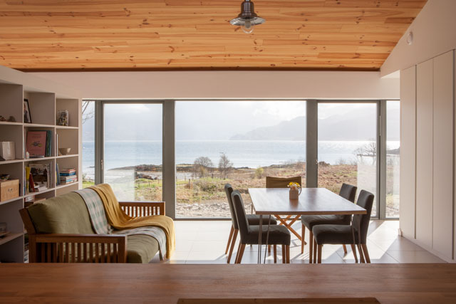 Family House on Skye interior with view 
