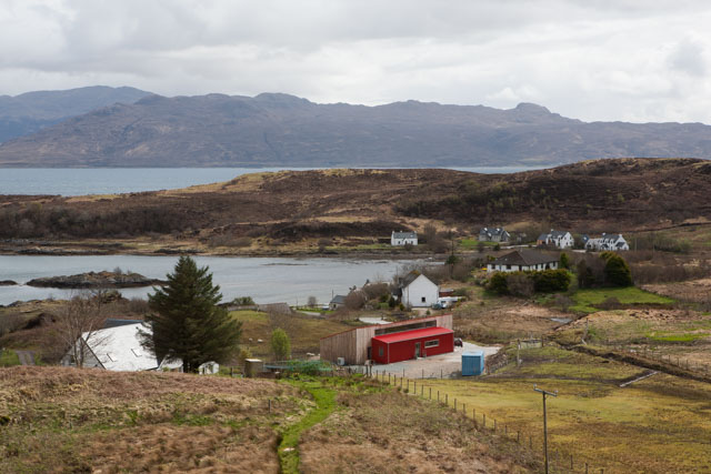 Family House on Skye from distance 