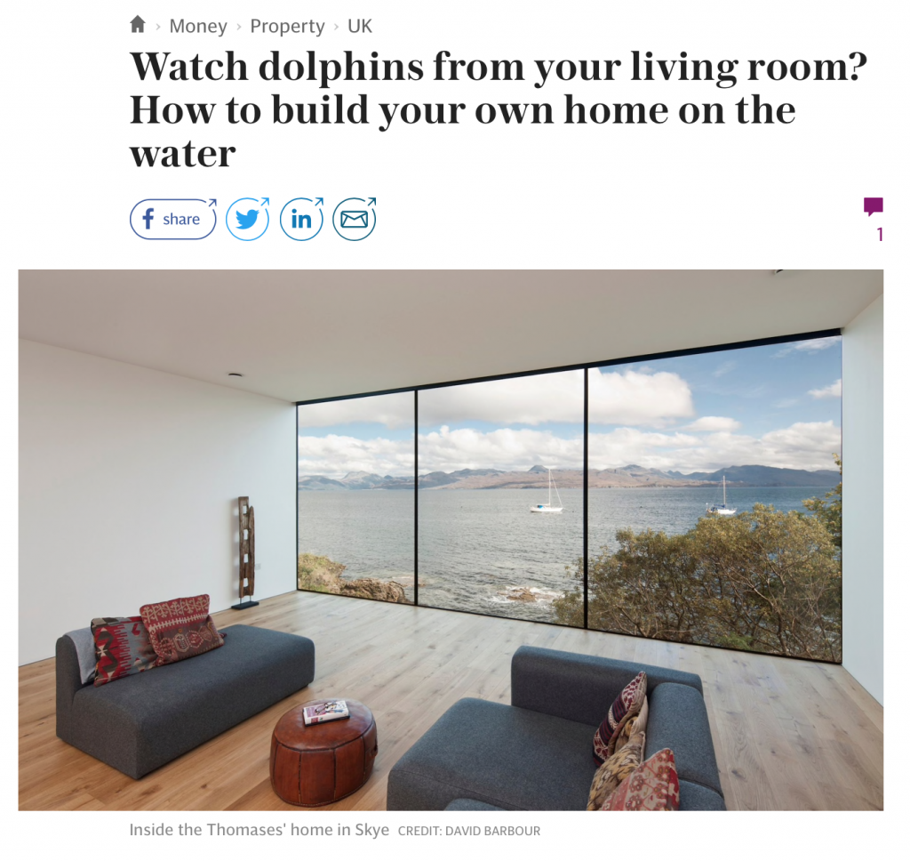 Watch dolphins from your living room. Architecture project 